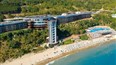 foto plaz pred hotelom Paradise Beach Residence vo Svetom Vlase v Bulharsku