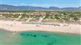 foto plaz hotela Mimose Beach Village v Badesi na talianskom ostrove Sardinia