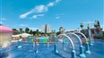 foto splash park s vodnymi atrakciami hotela Cronwell Platamon Resort, stredisko Platamonas, Olympska riviera, Grecko